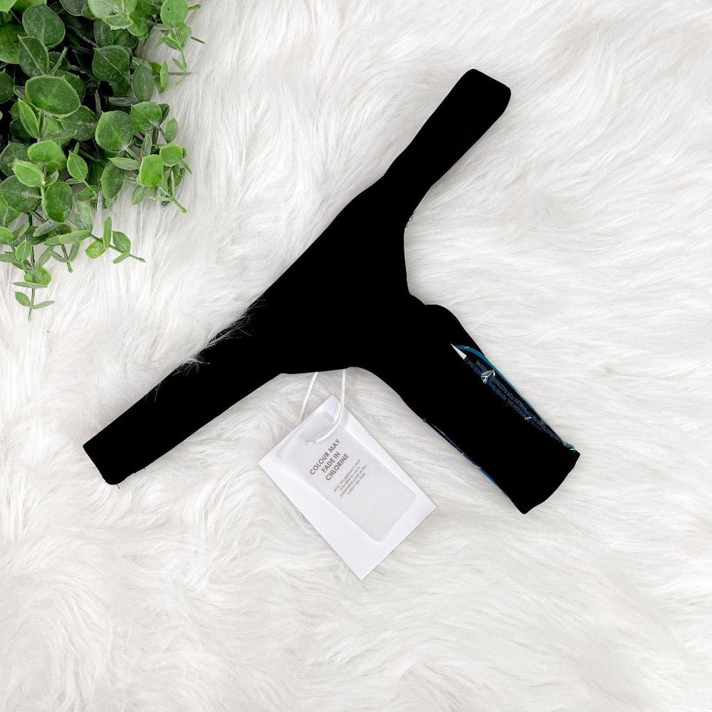 NWT Twiin Black Micro High Leg Bikini Brief Bottom - Picture 2 of 4